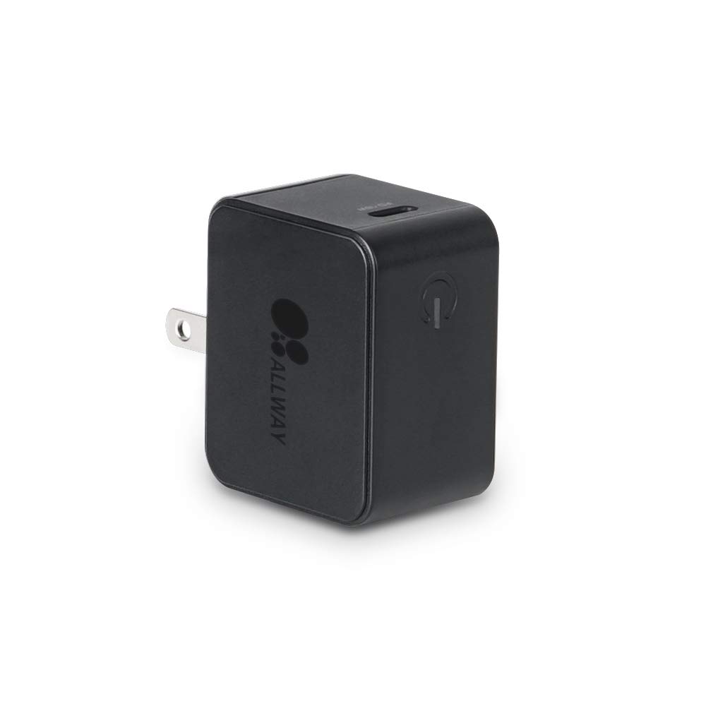 USB C Charger, ALLWAY Wall Charger 18W PD/QC 3.0 Type C Durable Compact Fast Charger, Foldable Plug Charger for iPhone 13/13 Mini/13 Pro/13 Pro Max/12, Galaxy, Pixel 4/3, iPad mini(Cable Not Included)