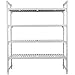 Cambro CPU214264V4480 Camshelving Premium Starter Unit, 4-Tier (4) Vented Polypropylene Shelf Plates, (2) Pre-Assembled Post Kits, (8) Traverses and Molded-In Dovetails, 64" Height, 21" Width, 42" Length, Polypropylene