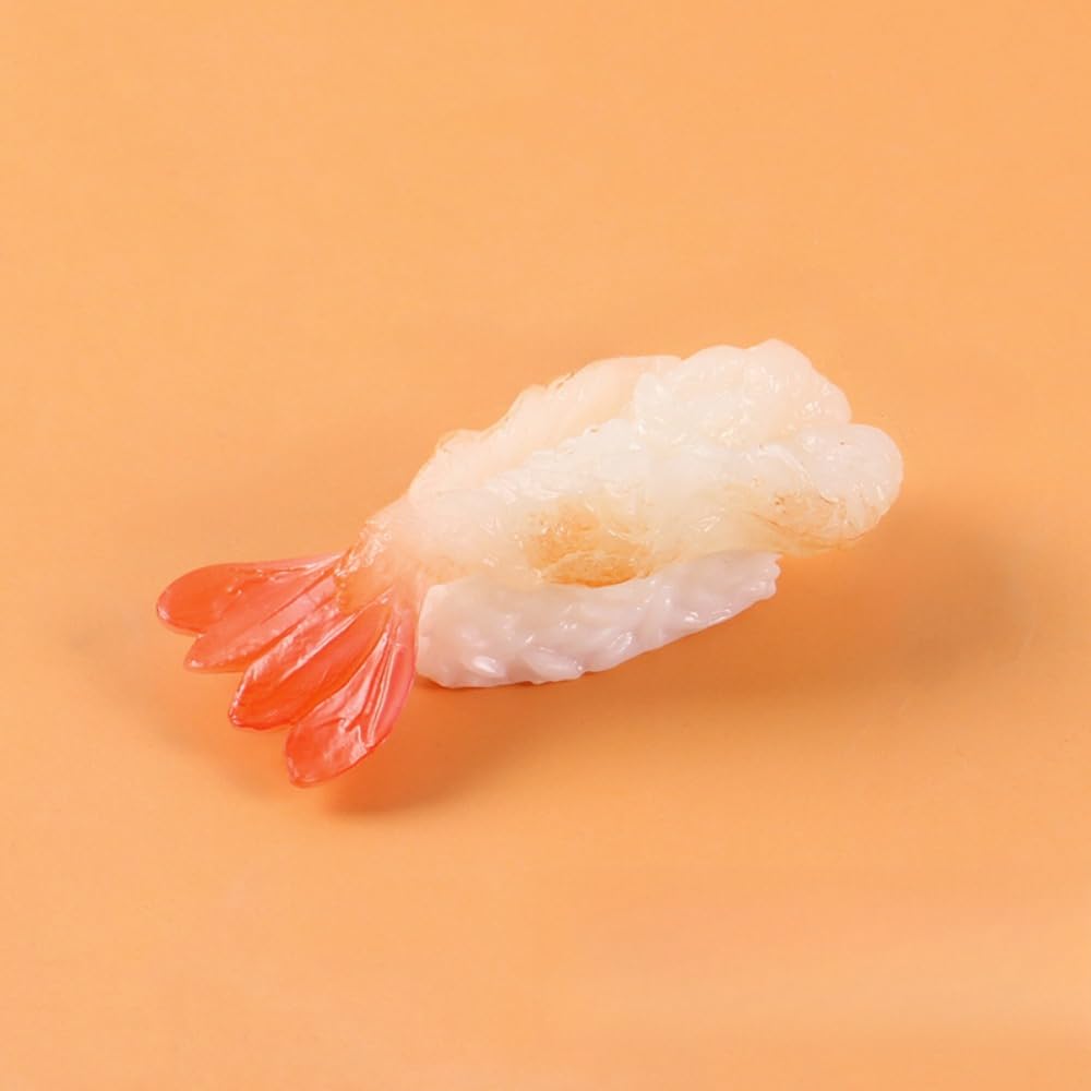 NexPon 5pcs Sushi Fridge Magnets Wood Japanese Food Miniature Set M