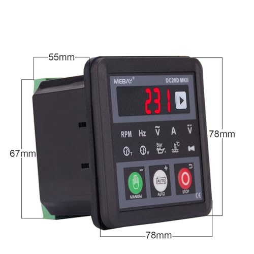 Controlador diésel DC20D MKII y módulo de control de generador 5