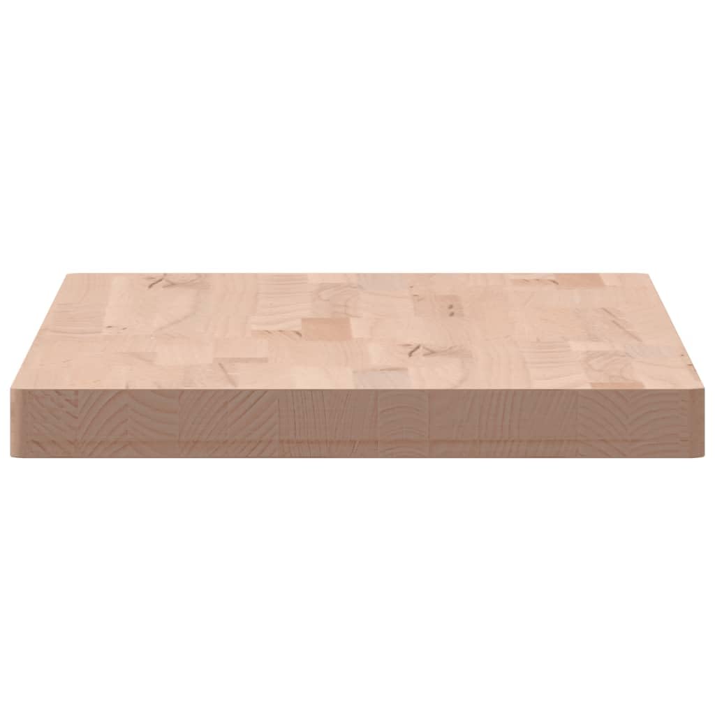 Waschtischplatte Massivholz Buche 100x50x4 cm, Holzplatte Zuschnitt für Bad und Küche, kratzfest, wasserfest, hitzebeständig, vielseitig als Arbeitsplatte, Tresenplatte, Werkbankplatte