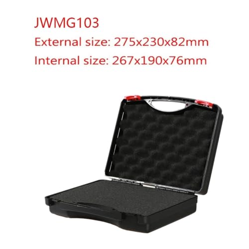 Mallette en plastique portable pour instruments Caisse outil vide avec éponge - 3