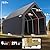 KING BIRD 13' x 20' x 12' Heavy Duty Anti-Snow Carport for SUV, Full-Size Truck and Boat, Outdoor Car Canopy Boat Shelter with Reinforced Ground Bars-Dark Gray