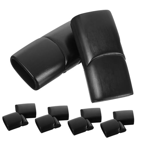 WEKAMOS 10pcs Jewelry Clasps Flat Stainless Steel Connectors for DIY Necklace Bracelet Making Accessories Easy to Install and Secure Fastening for Leather Chains and Craft Projects