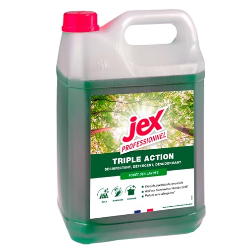 JEX Professionnel - Triple Action - Nettoie, parfume et désinfecte - Multi usages - Contact...