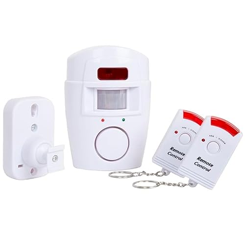 Kit Alarme Residencial sem Fio Sensor de Presença + 2 Controles Remoto