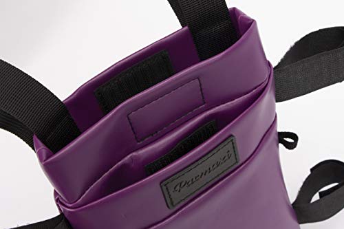 Crutch Bag Universal Crutches Accessory Crutch Carryon Pouch (Purple, Pu Leather)