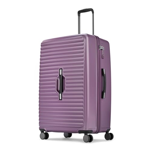 Image of Skybags Polycarbonate Trunk Check-in Trolley Bag, 78cm | Large Double Spinner Hardsided Luggage with Smooth 8-Wheel & TSA Lock | Suitcase for Travel | 5-Year International Warranty (Magenta)