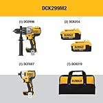DEWALT 20V MAX Hammer Drill and Impact Driver, Cordless Power Tool Combo Kit with 2 Batteries and Charger (DCK299M2) - Image 2