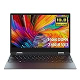 Touchscreen Laptop, 2-in-1 Win11 Yoga Laptop 16 GB RAM 256 G SSD, 33,8 cm (13,3 Zoll...