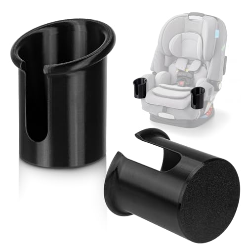2 Pack Car Seat Cup Holder | Compatible with Graco 4Ever DLX | Secure Grip on Water Bottles and Drink Containers | Easy to Clean and Compact for Storage
