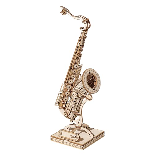 Rowood Saxphone 3D Puzzles For Adults， Diy Wooden Toy Craft Kit, Saxophone(136Pcs) #TOP11