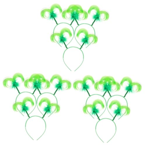Bandeaux cheveux festival et têtes fleurs vert pour votre déguisement