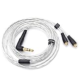 shure se846 review 2018  linqingshiduodeshangmaoyouxiangongsi ist Präfekt für Streaming/Podcasting/Gaming Universal-Silber-Plating-Upgrade-Ersatzkabel 3,5-mm-Draht