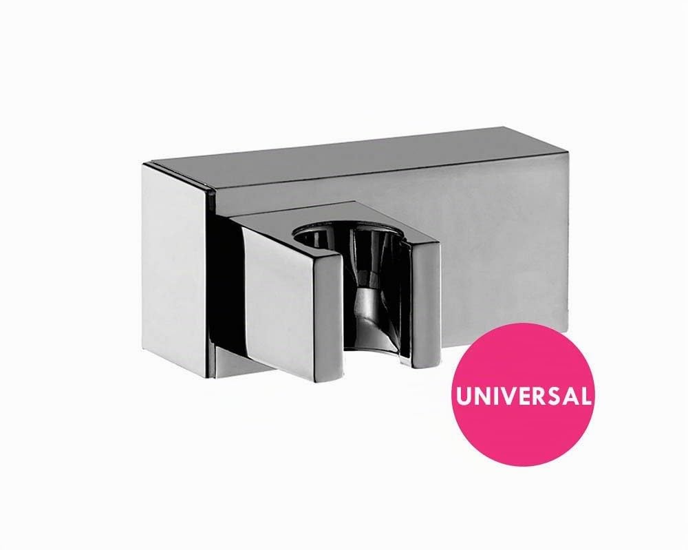 Grifo monomando de ducha CHE con equipo de ducha de mano, soporte y flexo. Fabricado en latón acabado en cromo brillo. Incluye cartucho cerámico, excéntricas y embellecedores. Repuestos garantizados