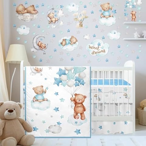 Mixweer 5 Pcs Crib Bedding Set Cover