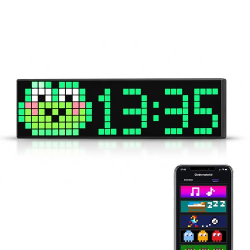 Image of Apex Spliced Pixel Display LED Frame (8x8 Pixel)(4 pcs), Smart LED Pixel Art Display, App Control, DIY Animation, Digital Clock, 16x16 or 32x8 Display, Gaming Room & Desk Decor