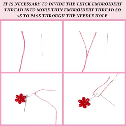 Image of INFUNLY 4 Sets DIY Insect Pattern Embroidery Kits for Starter 11.8 inchx11.8 inch Flowers Plants Embroidery Hoop kit Handmade Bees Embroidery Kits Moth Needlepoint Kit with Instruction for Adults Beginners