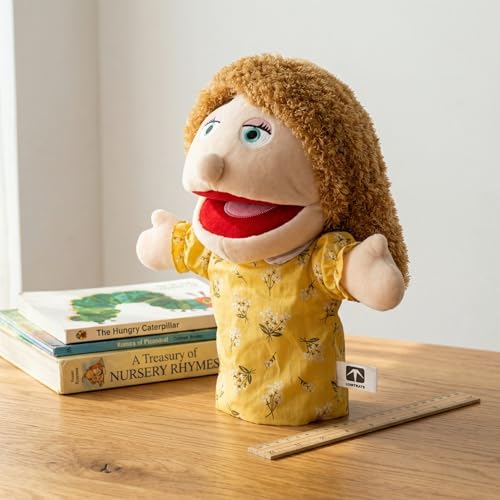 LOMTRATS Marionnettes familiales,Comprend Grand-père,Grand-mère,Papa,Maman,Fille,Fils avec Bouche Ouverte Mobile,parfaites pour raconter des Histoires,enseigner,Cadeaux d'anniversaire,1 Pcs – vue 4