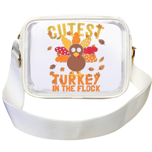 Cutest Turkey in the Flock clear purse for Concert