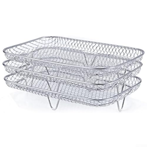 Supports empilables pour friteuse à air comprimé en acier inoxydable multi-couches pour déshydrater et griller