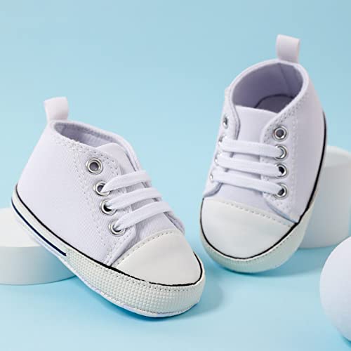 Patpat Baby Shoes Baby Girl & Boy Shoes [Skin-Friendly Material] [Anti-Slip & Lightweight] Baby Girl Shoes Baby Booties Baby Walking Shoes Infant Sneaker Unisex Outfit Canvas Baby First Walking Shoes #TOP1