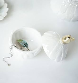 Amazon.co.jp: 小物入れ 置物 フェザーデザイン 蓋付き容器 1羽