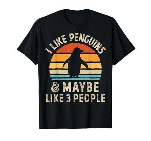 25 Unique Penguin Gifts You'll Flippin' Love 4 I Like Penguins and Maybe 3 People Funny Penguin Retro Bird T-Shirt