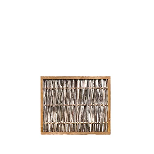 Weidenprofi Sichtschutz, Haselnusszaun Modell KOMFORT, Flechtzaun aus Hasel, Größe (BxH): 120 x 100 cm, massiver Holzrahmen 3,5 x 7 cm