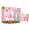 KIMUSE All in One Makeup Kit for Women, Girls, Teens with Makeup Bag, 5 Pcs Beginners Make Up Gifts Set Includes Peel Off Lip Stain, Lip Plumper, Liquid Blush, Multi Balm Stick