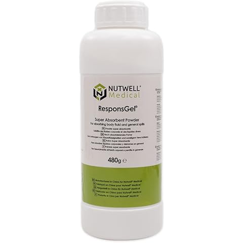 Nutwell ResponsGel Super Absorbent Gel Powder, Liquid Absorbing Cleaning Powder - 480g Cover