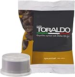 CAFFÈ TORALDO | Compatibile Espresso Point* | Caffè Selezionato, Tostato e Torrefatto in Italia | Eccellenza del Caffè Napoletano (100 Capsule, Miscela Cremosa)