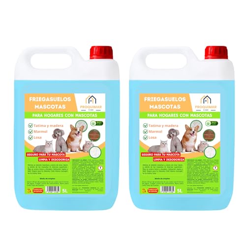 Fregasuelos Mascotas – Limpiador Concentrado Perfumado | Elimina Olores y Manchas de las Mascotas | Suelo Limpio y Seguro para Perros y Gatos | Apto para Todo Tipo de Suelos – 5L (2)