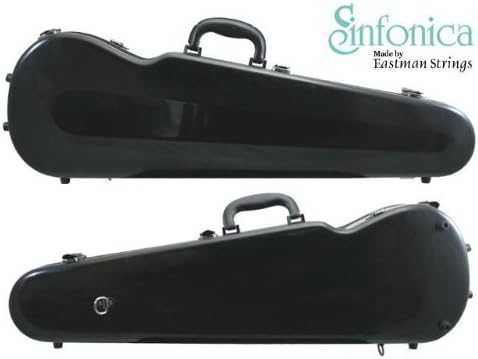 Eastman Sinfonica Fibreglass Shaped 4/4 Violin Case, Black