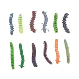 Jouets de farces effrayants : d'excellents accessoires pour tromper vos , cachez-les dans sac, la nourriture, lit, sol et attendez expression surprise, chenille