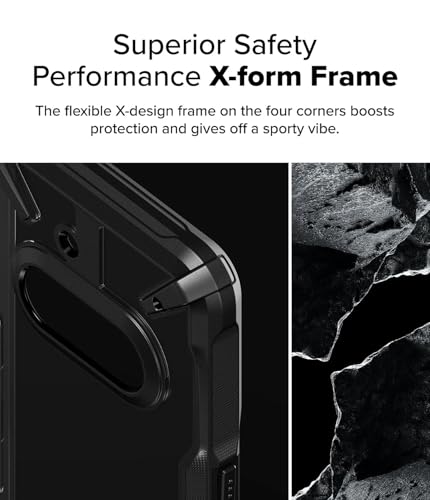 Image of Ringke Fusion-X Design Compatible with Nothing Phone (3a) Case Cover Transparent Hard Back Soft Flexible TPU Bumper - DJ Bot (Black)