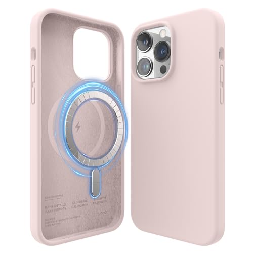 elago Magnetic Silicone Case Compatible with iPhone 14 Pro Max Case (6.7"), Compatible with MagSafe All Accessories