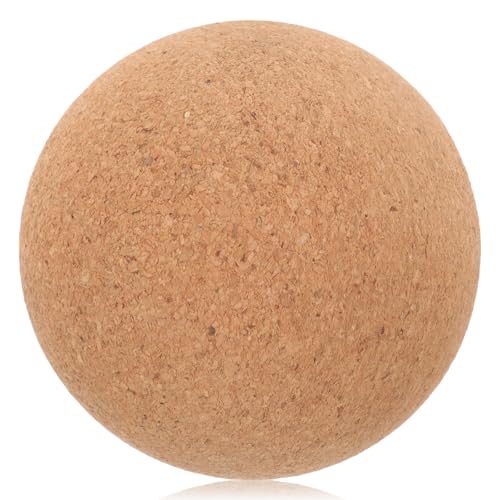GLSTOY Pelota de Masaje de Corcho para Fascia con Superficie Lisa y Alivio Muscular, Adecuada para Yoga y Uso en Clínica o Trabajo