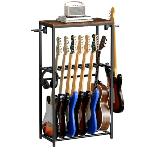 MAHANCRIS - Soporte para guitarra, soporte acústico, guitarra eléctrica, bajo, soporte múltiple para...