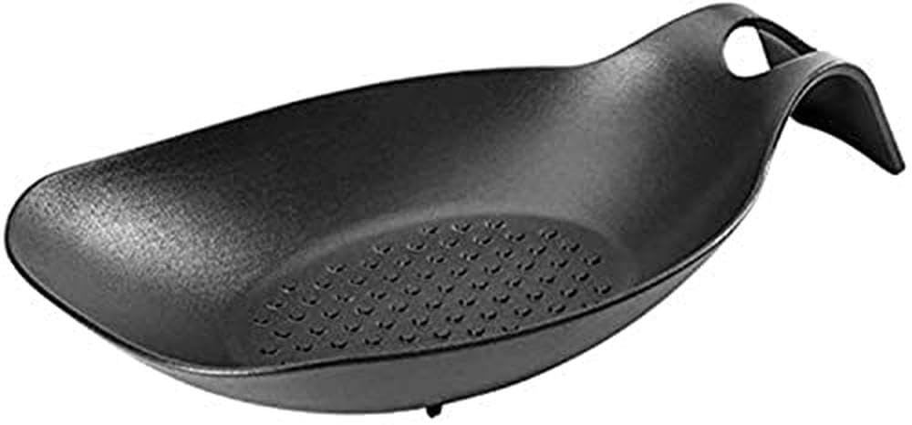 Metaltex PP Splashy Spoon Ladle Spatula Cooking Tools Rest Holder for Kitchen Counter | Large | Black 1