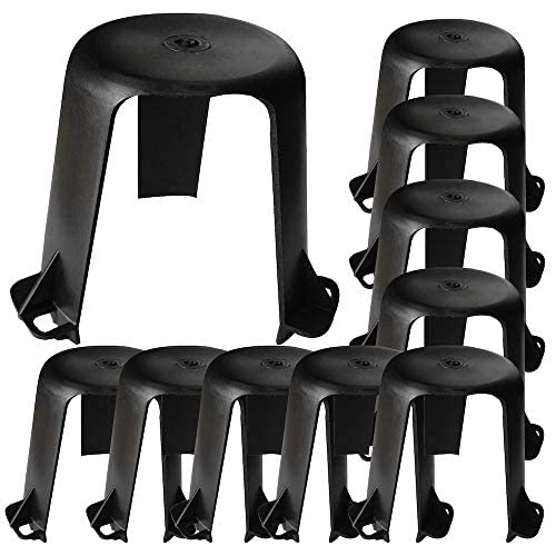 Lot de 5 entretoises de protection contre la chaleur pour spots encastrables halogènes et LED - 5 entretoises - Construction à 3 pieds avec pointe de sécurité