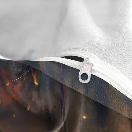 Housse de couette ultra douce fermeture éclair linge super king - 8