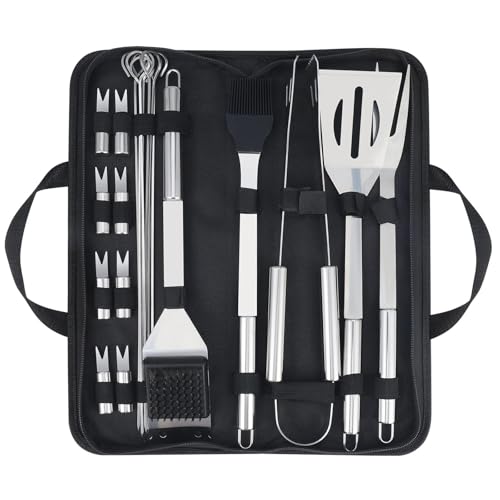 Accesorios para Parrilla Kit 20 Piezas Acero Inoxidable miniatura 1