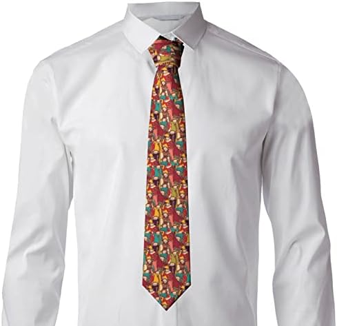 Monkey Dressed Like A Man Tie For Men Slim Silk Men'S Necktie 8 Cm/3.2 Inch For Wedding Party Business Graduation