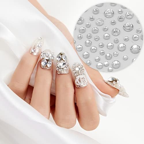 2600 Pcs 8 Sheets Self-Adhesive Face Gems, Bling Clear Makeup Gems Rhinestone Stickers Acrylic Crystal Gems Stickers for Clothes Face Eyes Kids Jewels Craft Stick on Gems Woman Mum Girls Kids(4 Sizes)