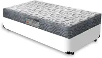 Cama Box + Colchão de Espuma D33 - Ortobom - Iso 100 (Branco, Solteiro 78)