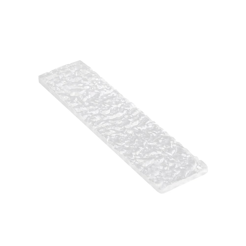 Podpórka pod nadgarstki do klawiatury akrylowej, półprzezroczysta, ergonomiczna podkładka pod nadgarstek do klawiatury RGB (kolor 100%)