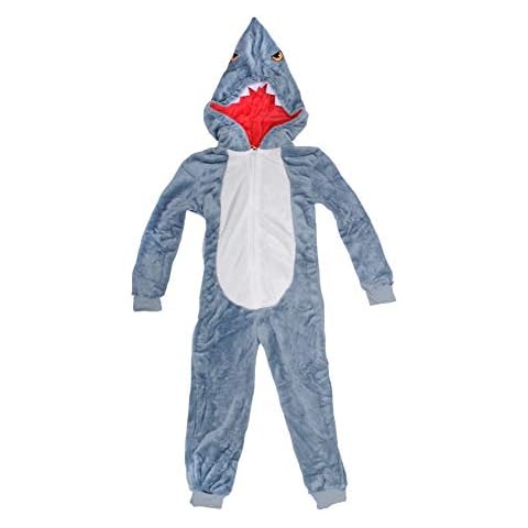 GladRags Boys/Girls/Kids Shark Onesie  (Blue Shark, 9-10 Years) Cover
