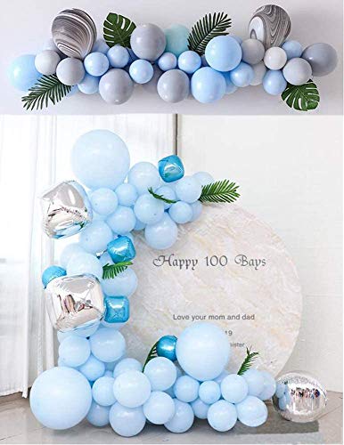 Image of Party Propz Pastel Blue Balloons - 100 Macaron Colored Latex Balloons 10 Inch for Birthday Wedding Engagement Anniversary Festival Picnic any Friends Family Party Decorations-mint (Latex)