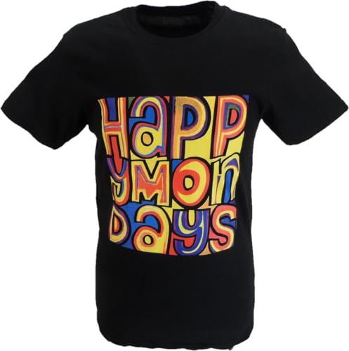 Image of Mazeys Mens Official Happy Mondays T Shirts (UK, Alpha, L, Regular, Regular, Hits Logo)